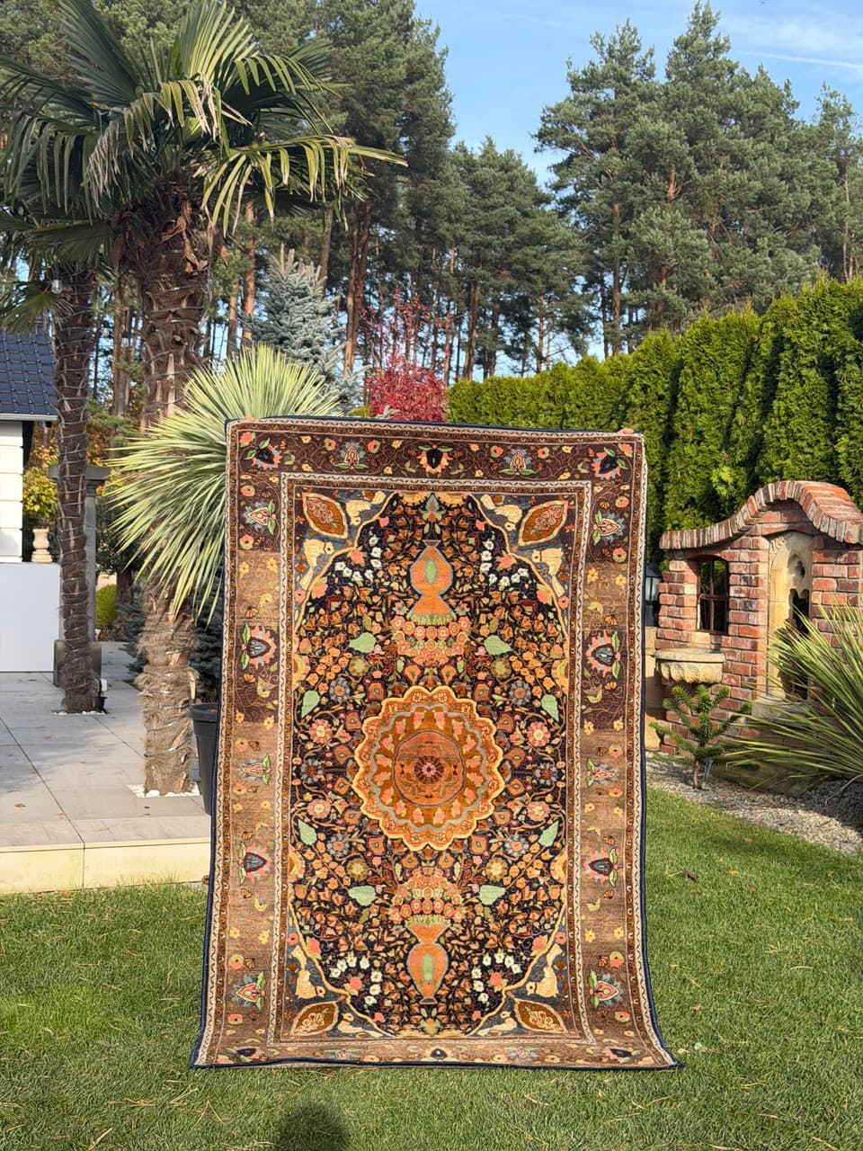 Rug Ghoum, multicolor wool, Iran, 1980s. - 167106