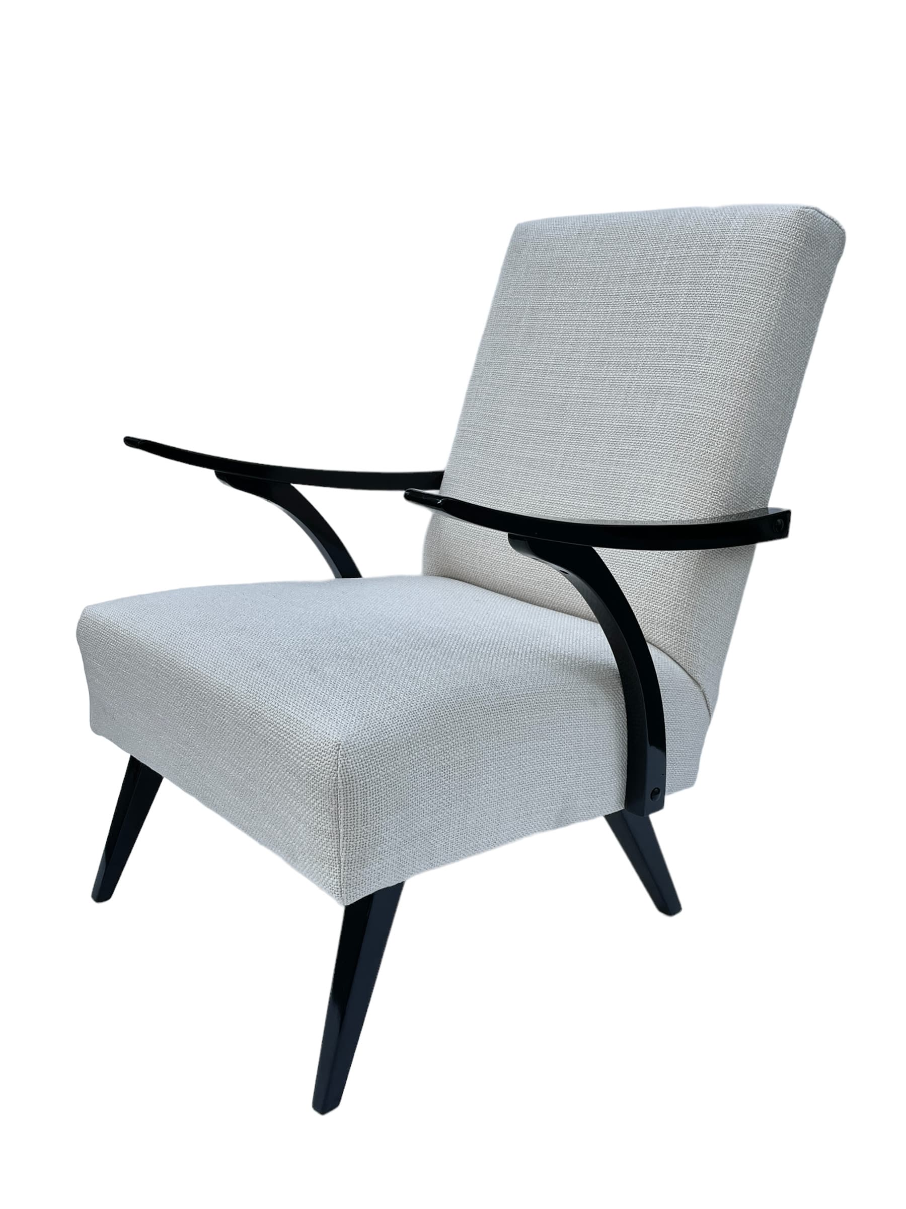 Fotel Art Deco. Lakier piano black