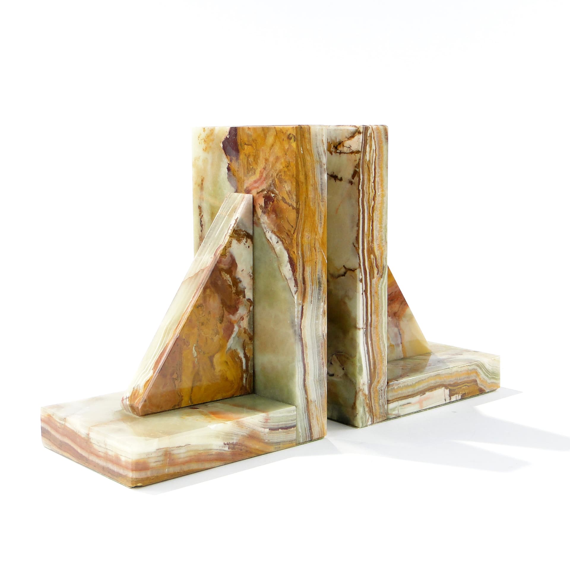 Podpórki do książek z onyksu, Art Deco 1920. - 167147