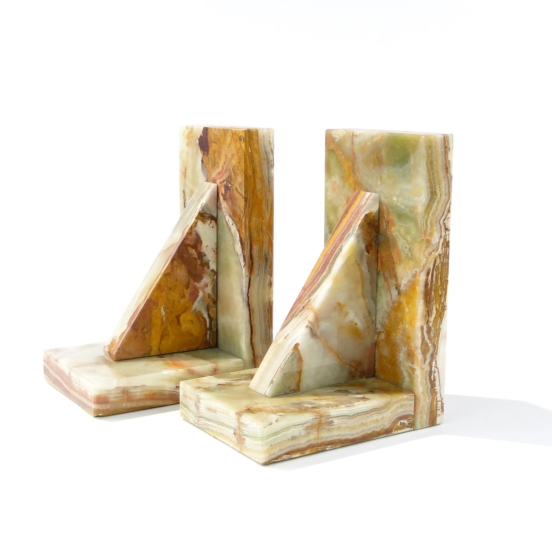 Podpórki do książek z onyksu, Art Deco 1920. - 167149