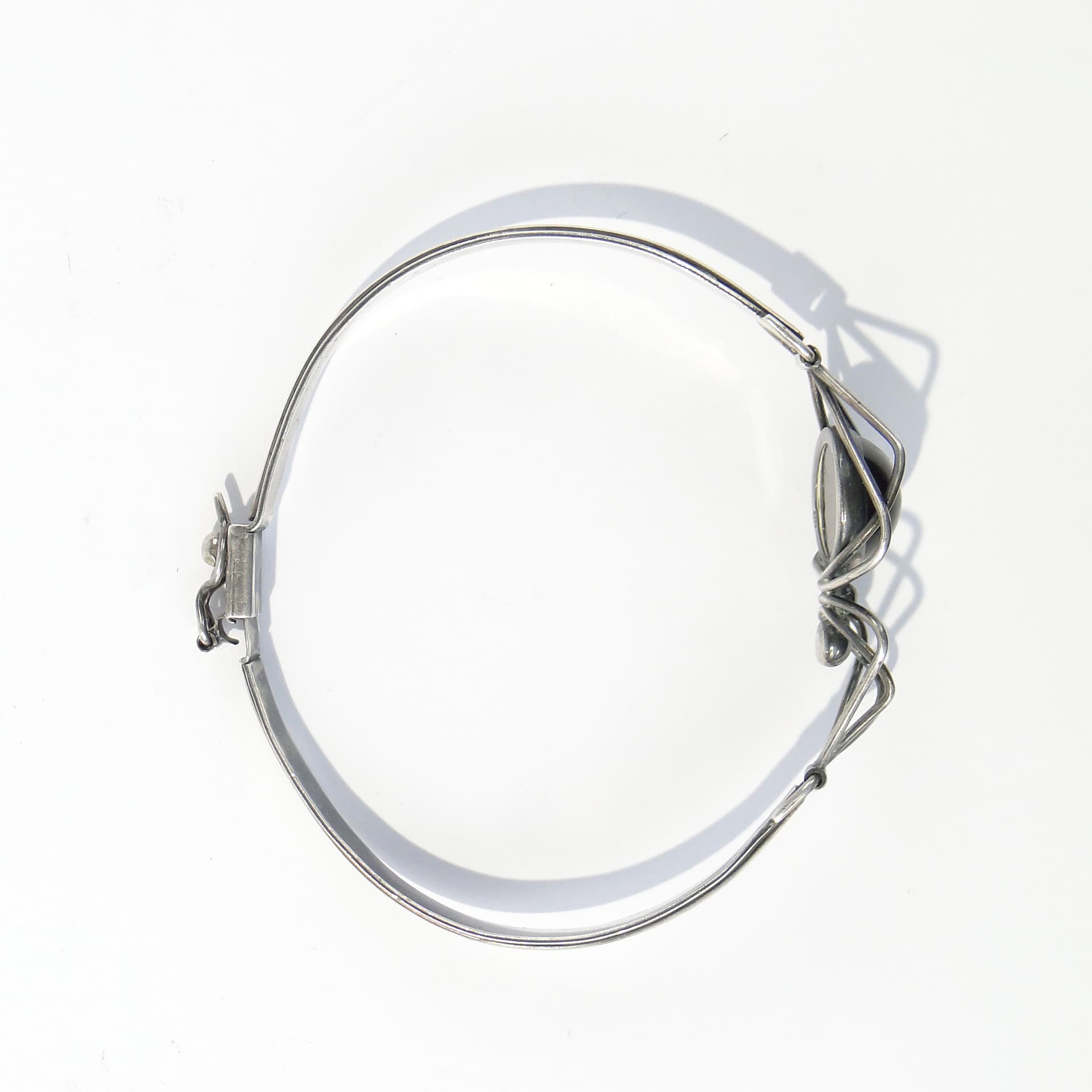 Srebrna bransoletka z pająkiem - 167166