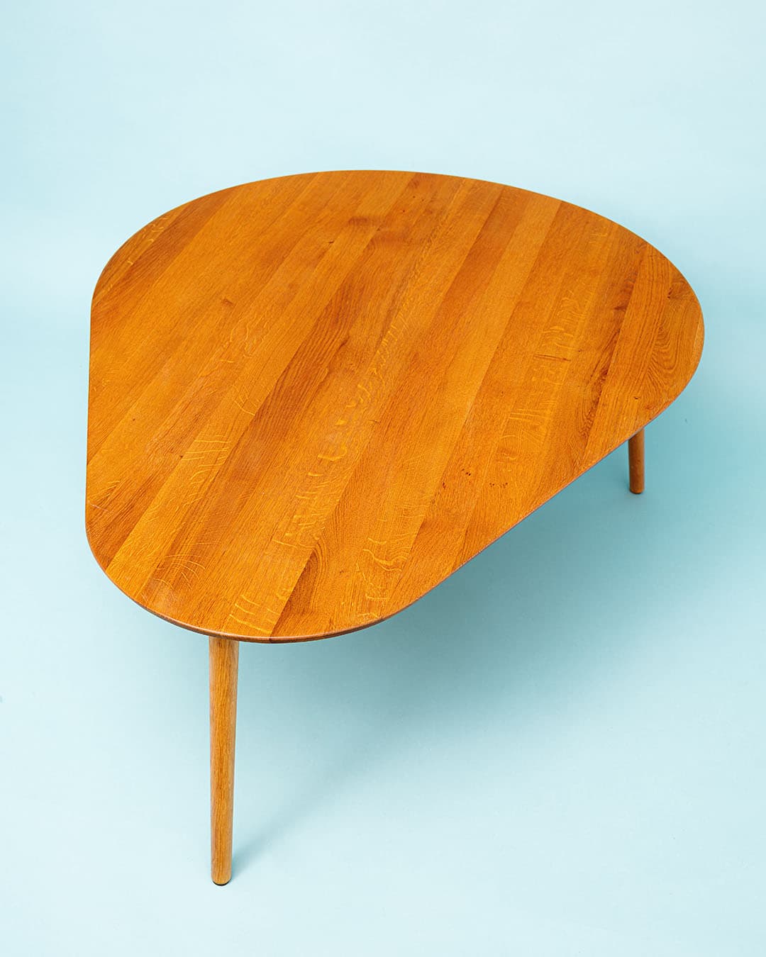 Stolik kawowy, brązowy, drewno, lata 60. - 167243