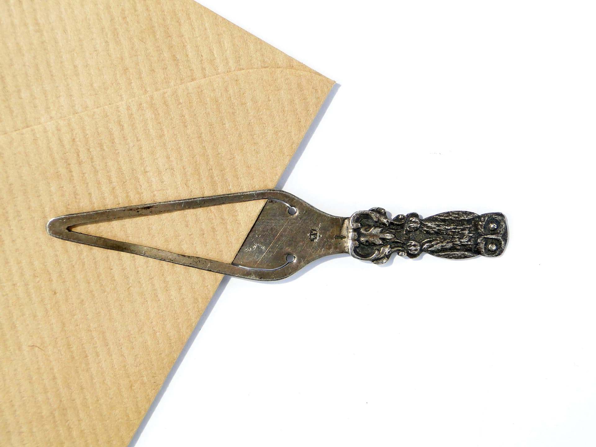 Srebrna zakładka do książki z sową - 167297