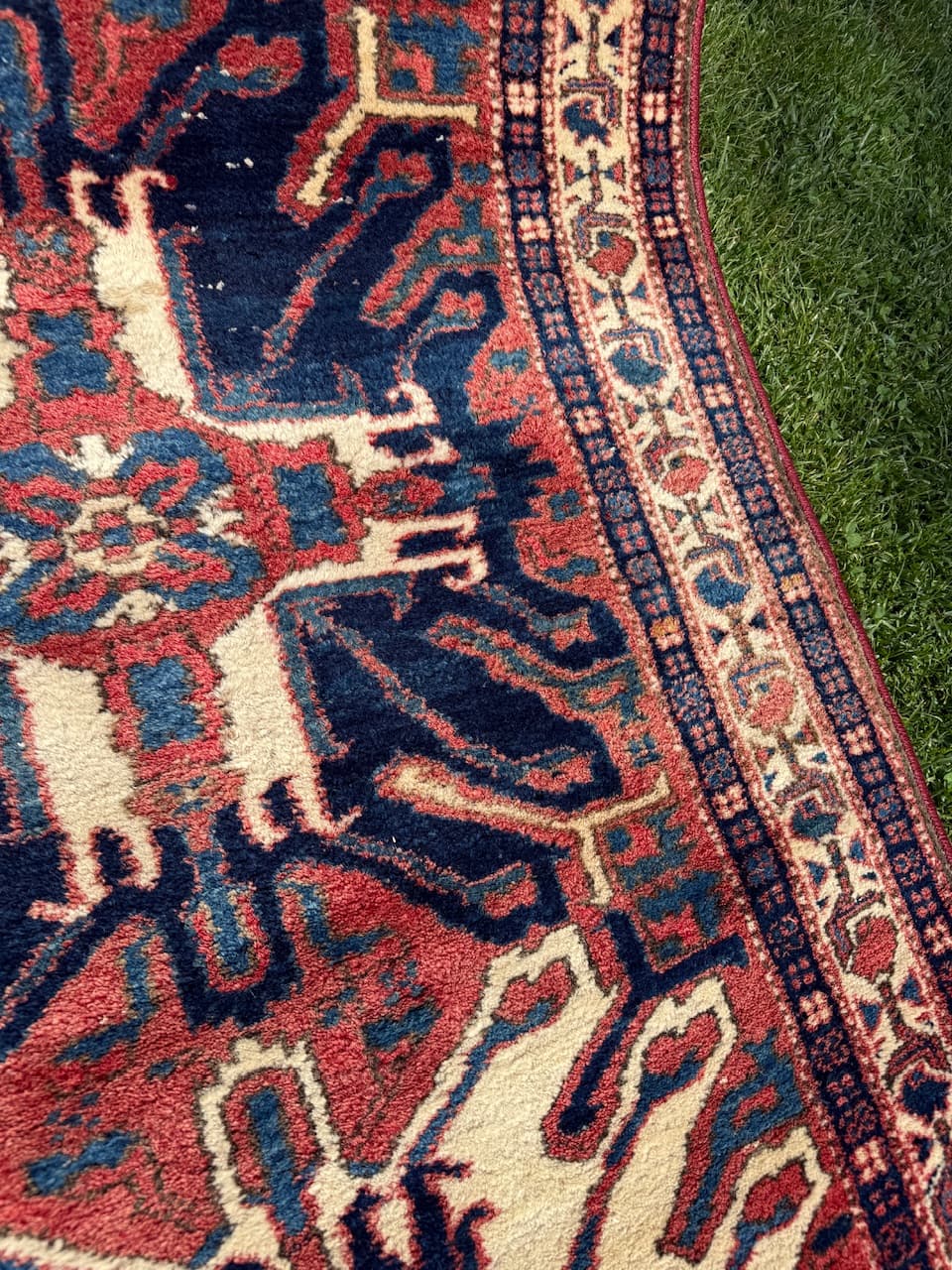 Runner Heriz 332x108 cm, multicolor wool, Iran, 1930s. - 167332