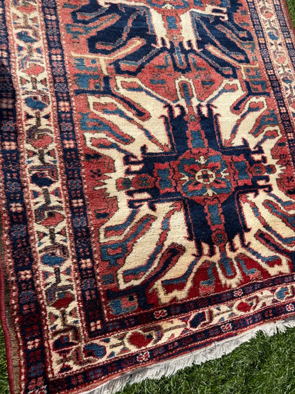 Runner Heriz 332x108 cm, multicolor wool, Iran, 1930s. - 167324