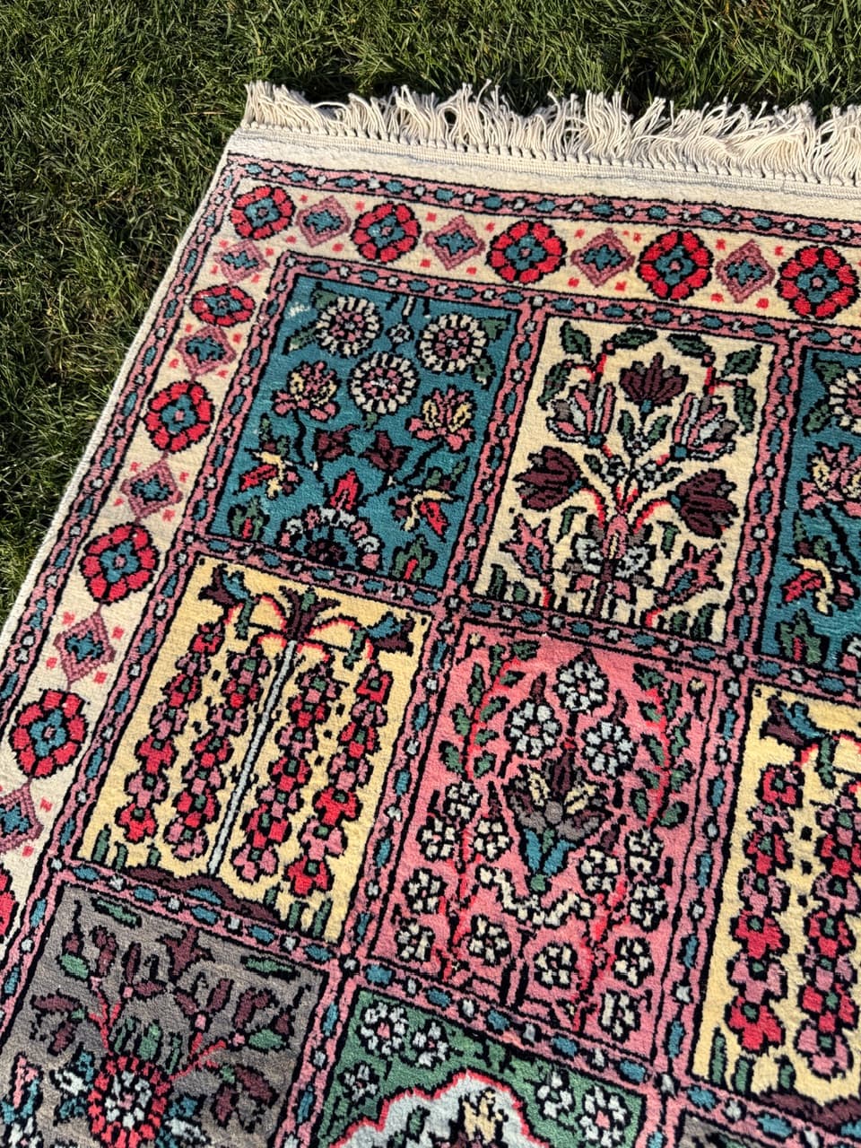 Runner Ghoum, multicolor silk, India - 167343