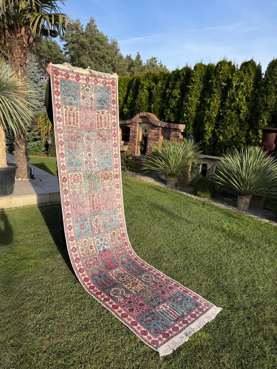 Runner Ghoum, multicolor silk, India - 167338