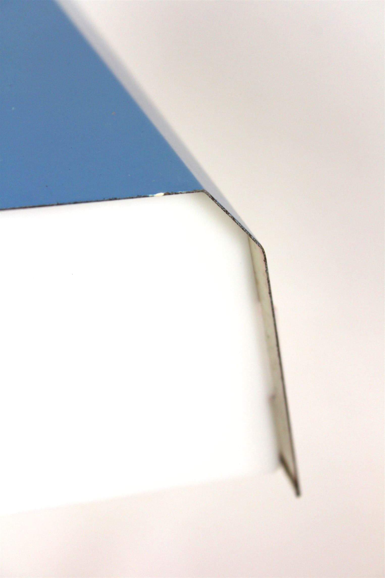 Desk lamp Brusel, blue metal, by J. Hurka, Czechoslovakia, 1970s. - 167426