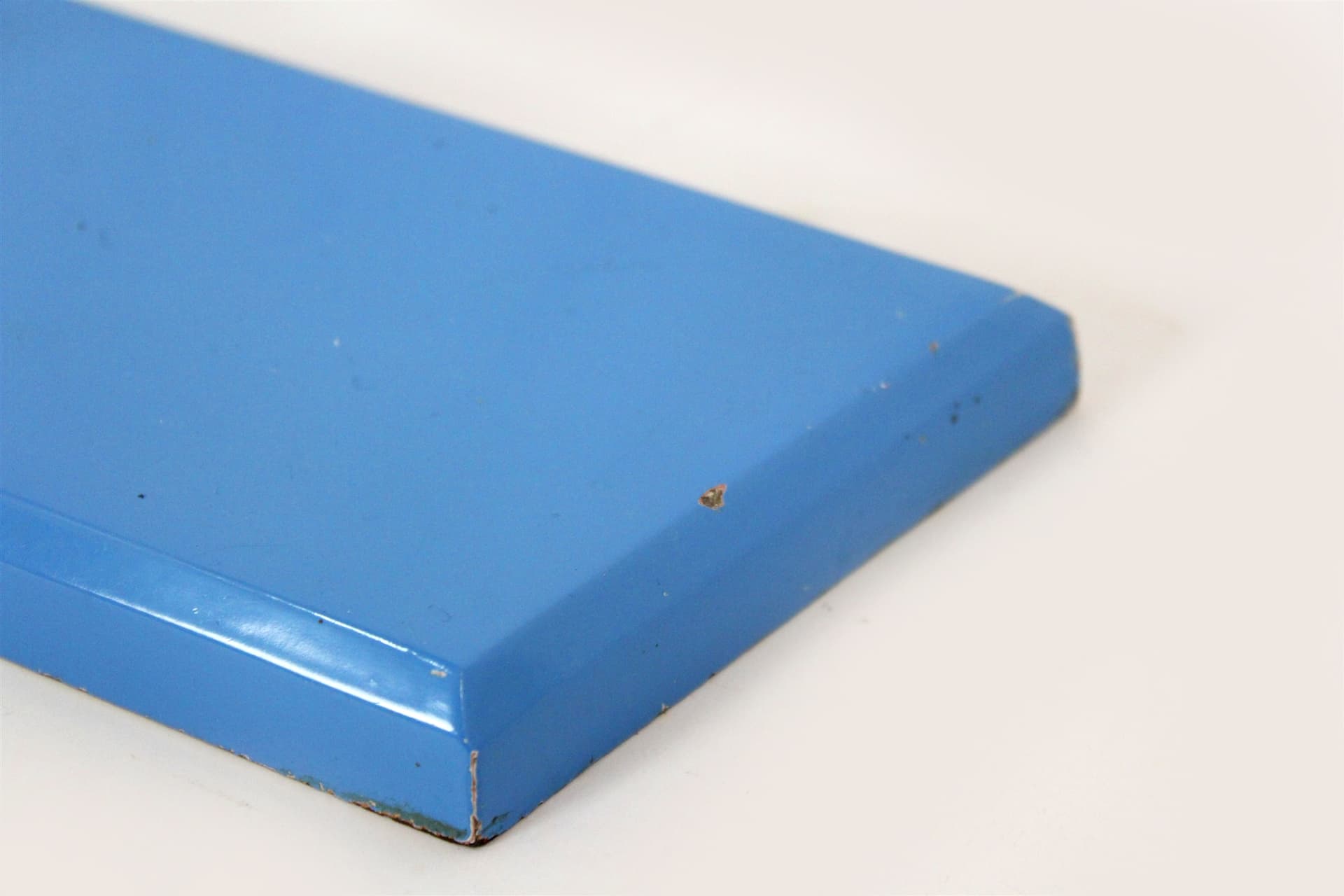 Desk lamp Brusel, blue metal, by J. Hurka, Czechoslovakia, 1970s. - 167431