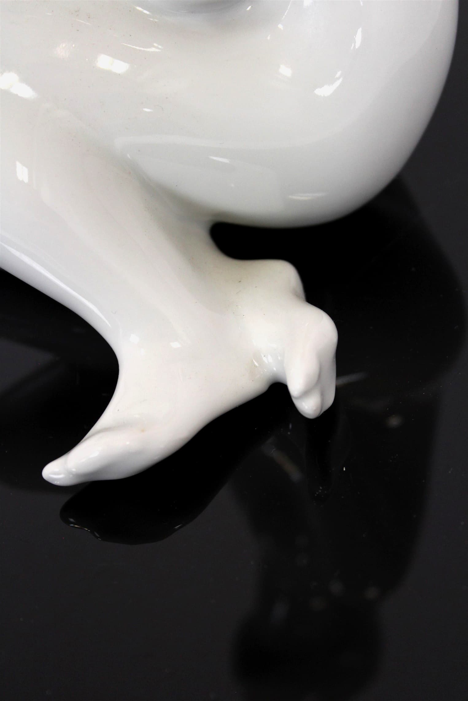 Figurine Woman, white porcelain, Royal Dux Bohemia, Czechoslovakia, 1960s. - 167452