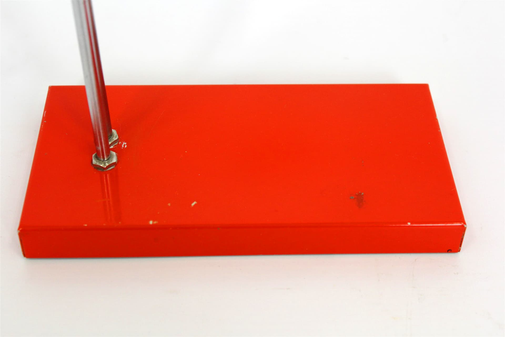 Desk lamp, red, by J. Hurka, Czech Republic, 1970s. - 167492
