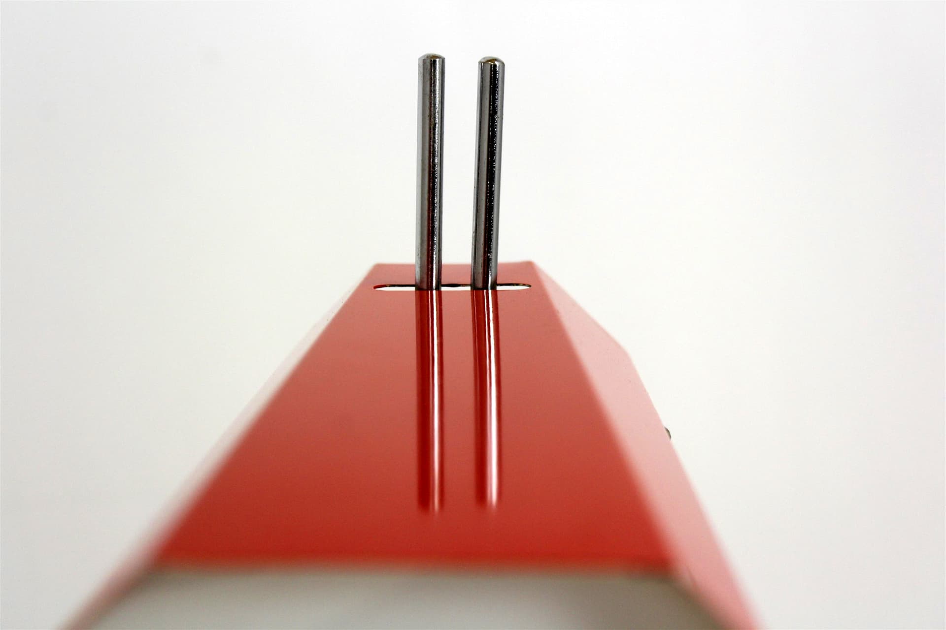 Desk lamp, red, by J. Hurka, Czech Republic, 1970s. - 167485