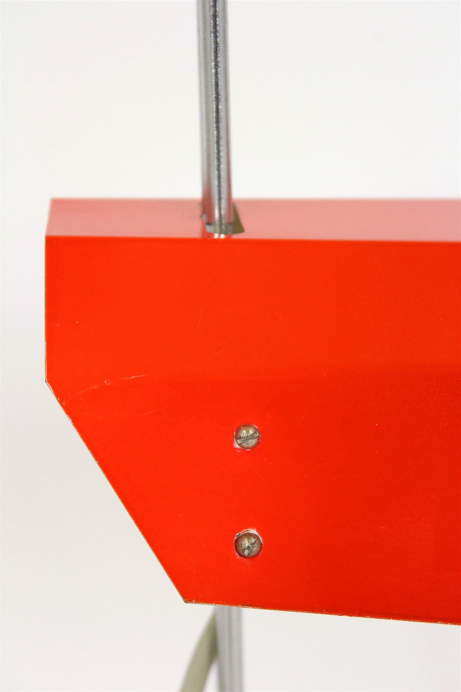 Desk lamp, red, by J. Hurka, Czech Republic, 1970s. - 167487