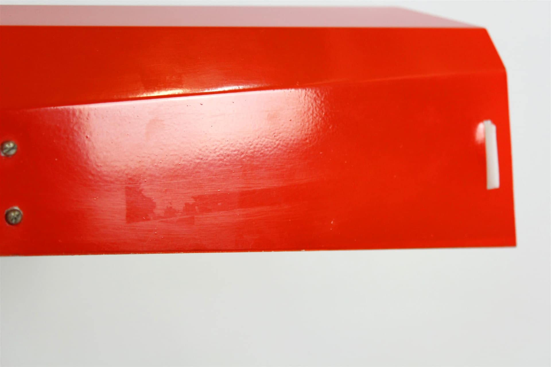 Desk lamp, red, by J. Hurka, Czech Republic, 1970s. - 167491