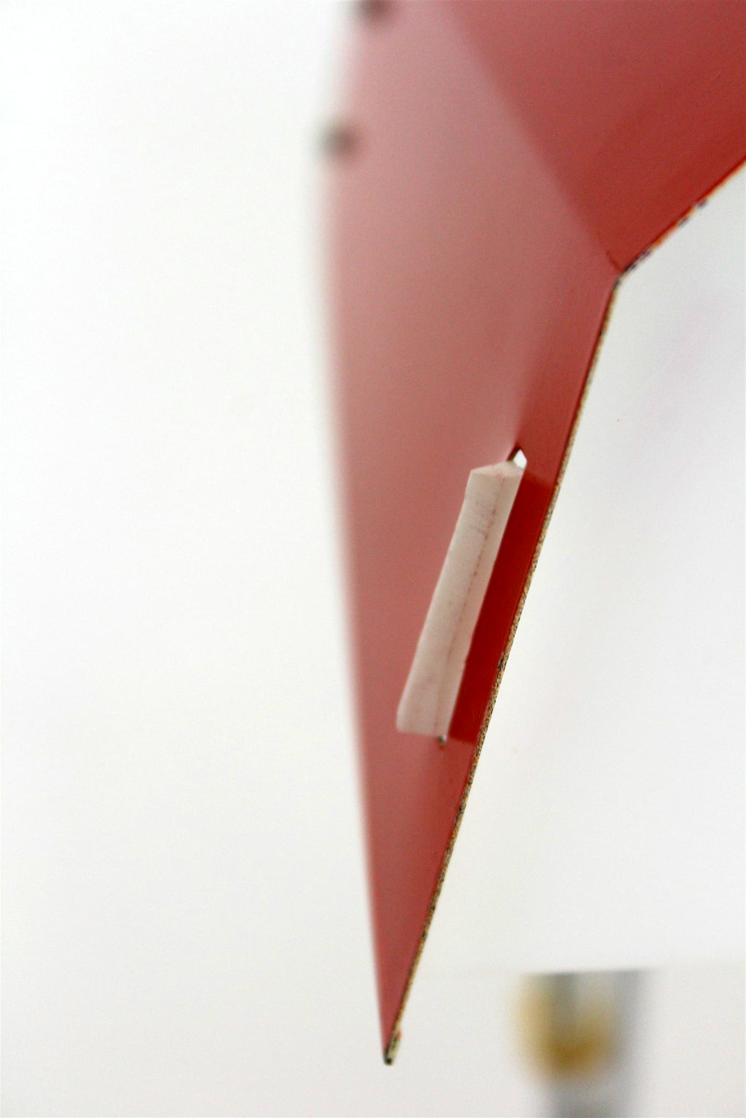 Desk lamp, red, by J. Hurka, Czech Republic, 1970s. - 167489