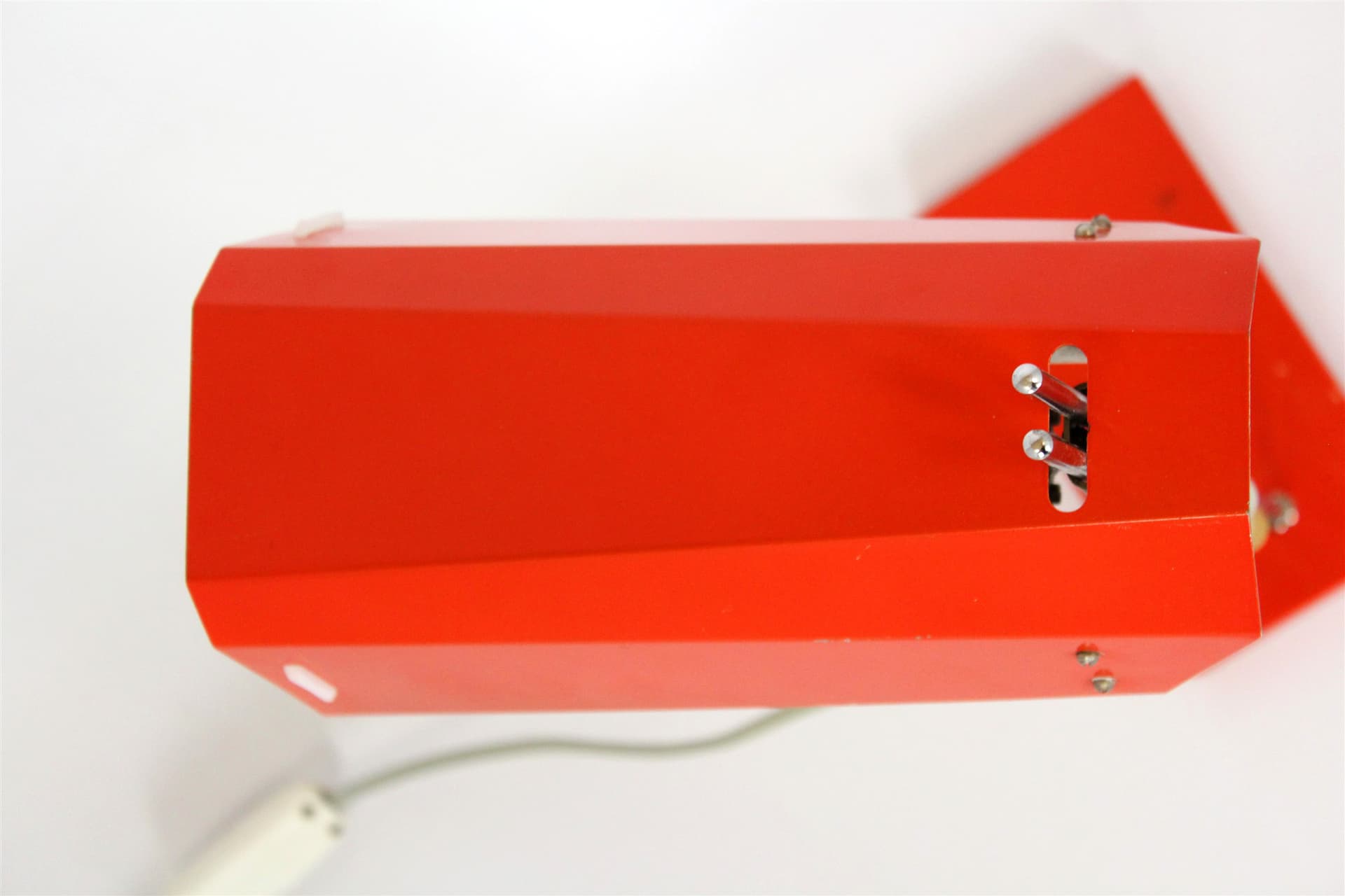 Desk lamp, red, by J. Hurka, Czech Republic, 1970s. - 167484