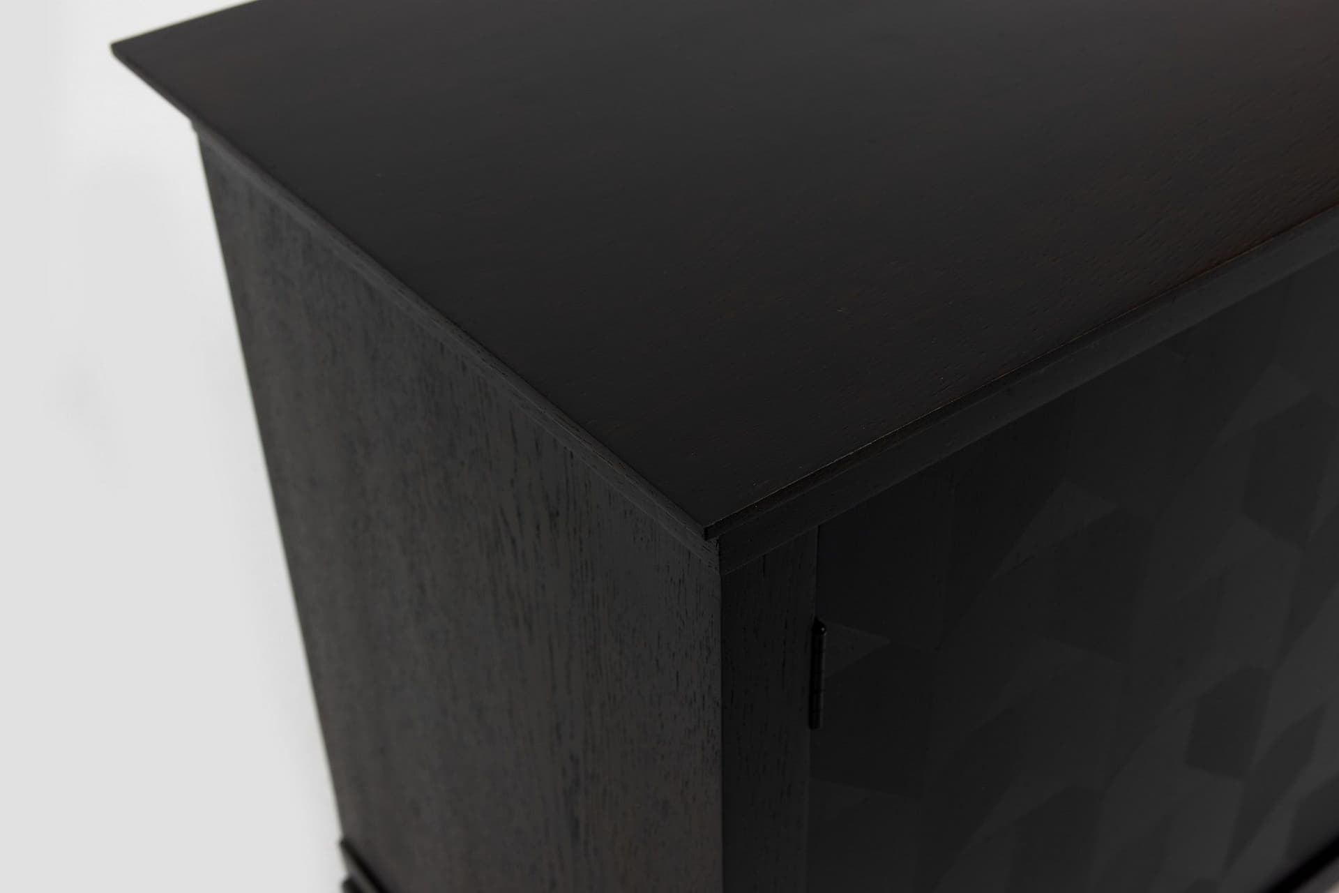 Sideboard Brutalist, dark brown oak, Germany, 1970s. - 167565