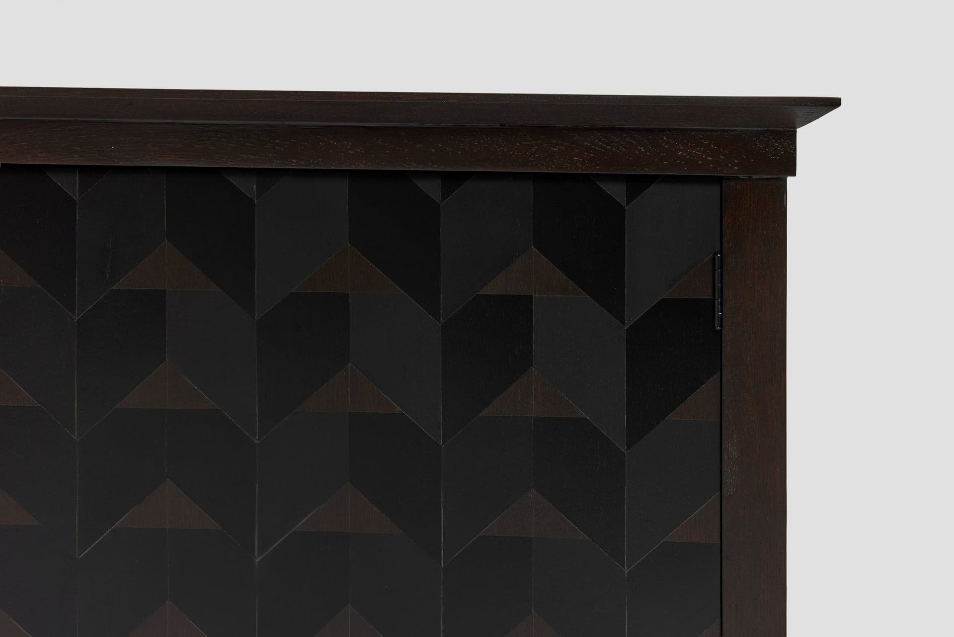 Sideboard Brutalist, dark brown oak, Germany, 1970s. - 167562