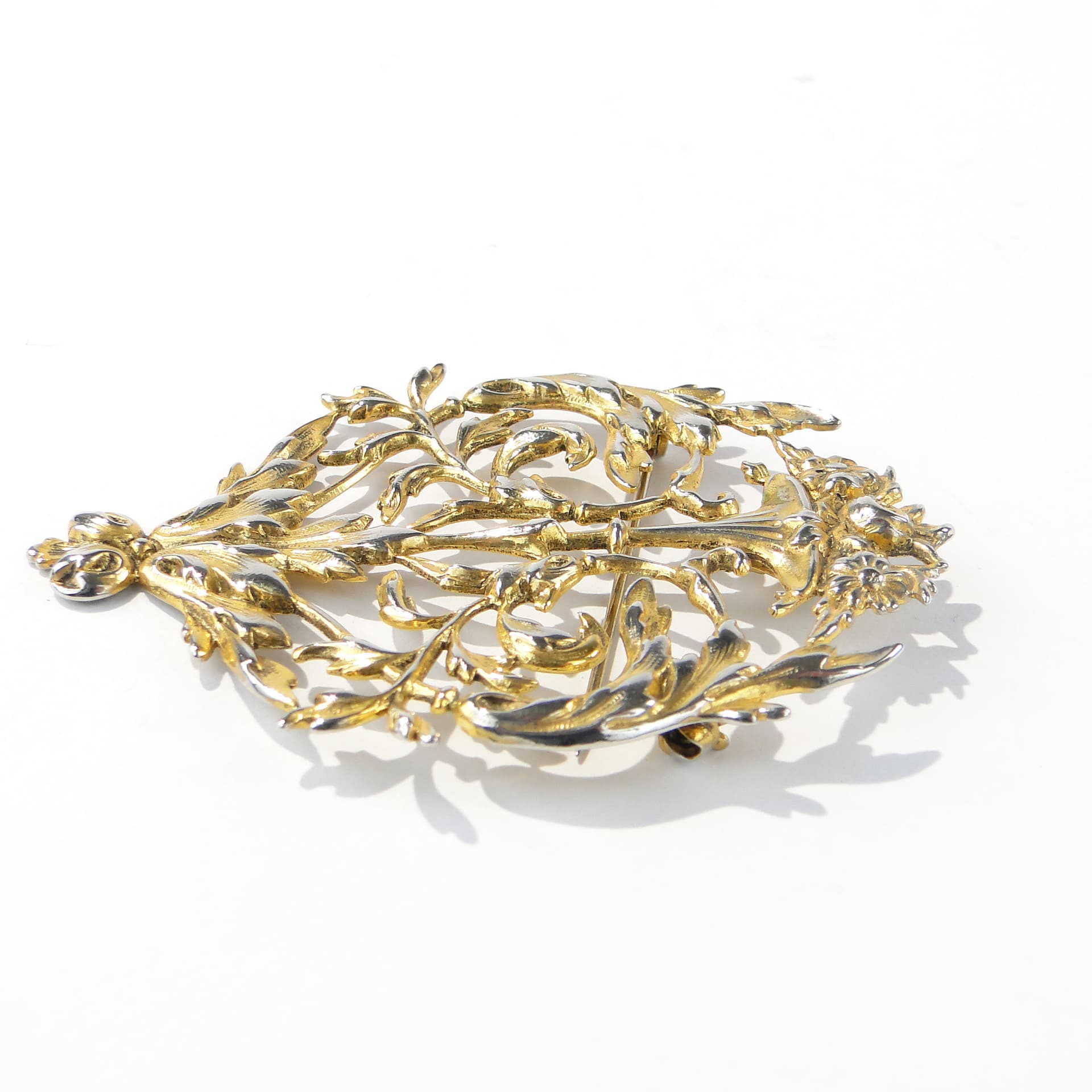 Secesyjna ornamentowa zawieszka ze srebra Imari - 167699