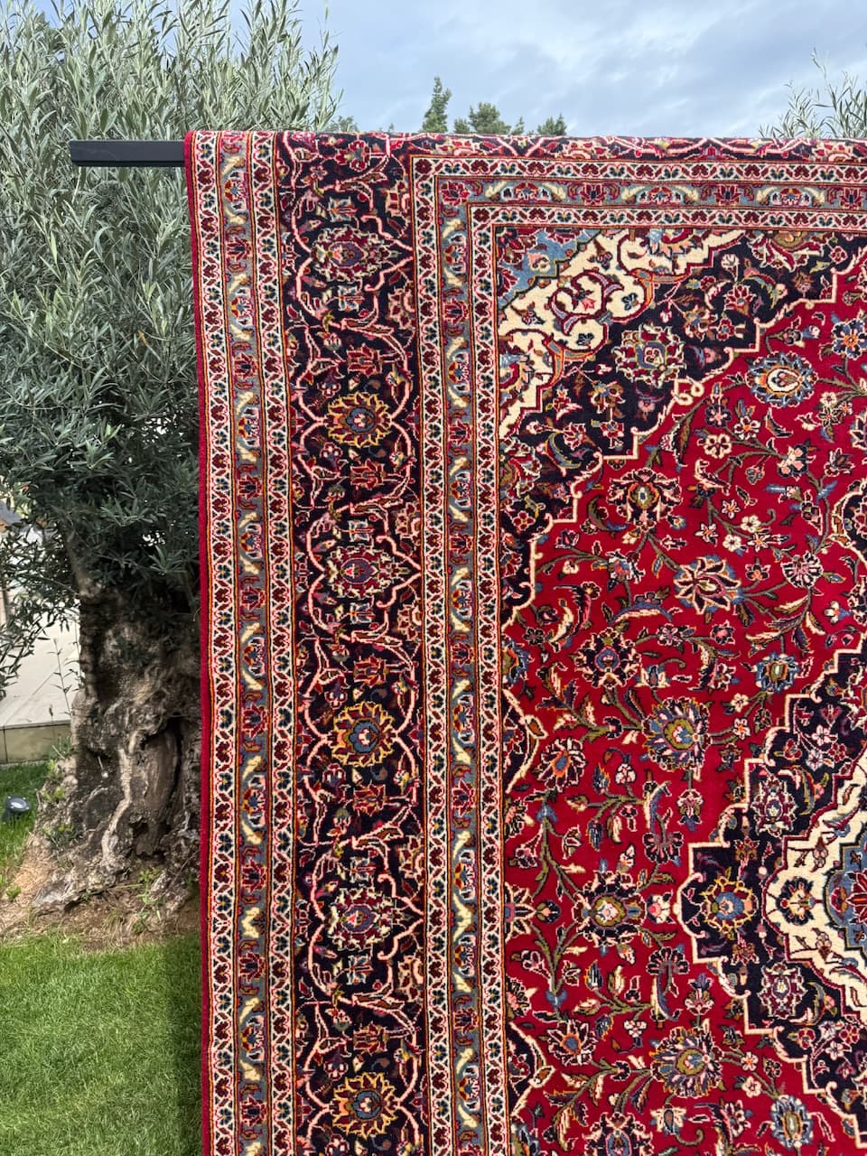 Dywan Keshan, czerwony, wełna, Iran - 167878