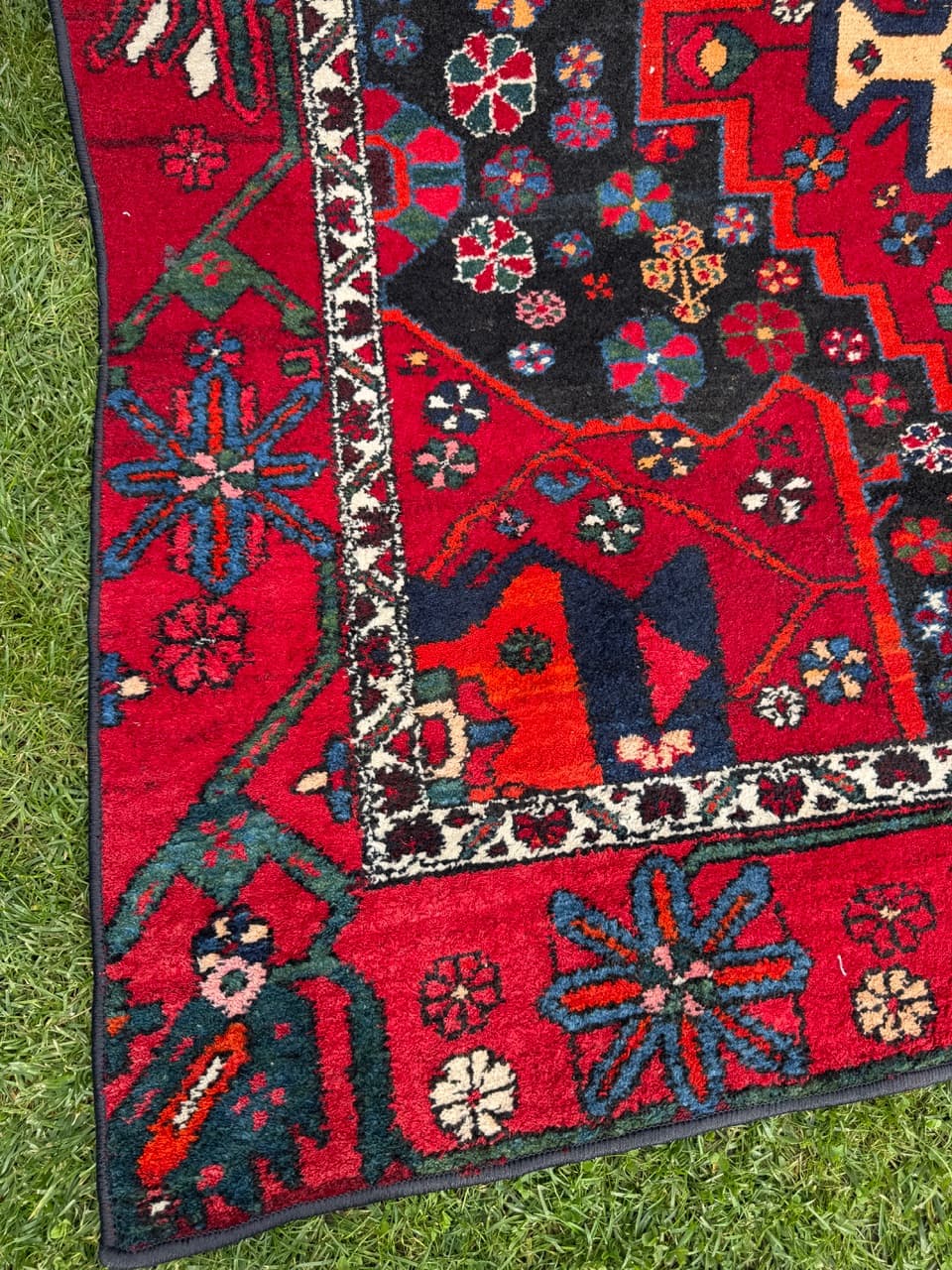 Rug Hamadan, multicolor wool, Iran, 1990s. - 167888