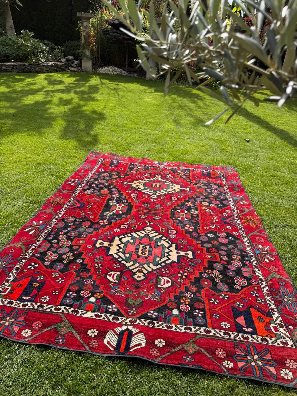 Rug Hamadan, multicolor wool, Iran, 1990s. - 167899