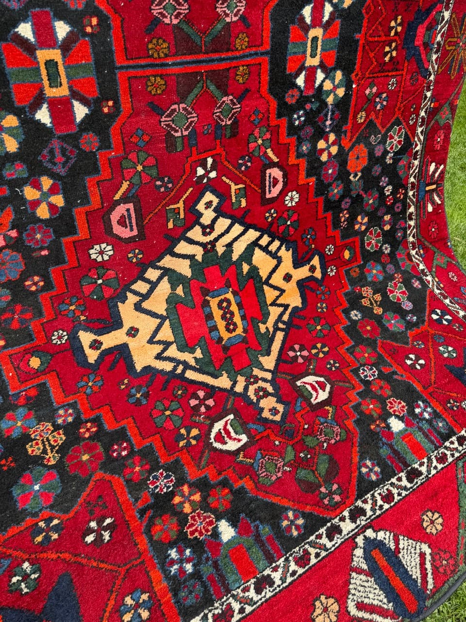 Rug Hamadan, multicolor wool, Iran, 1990s. - 167887