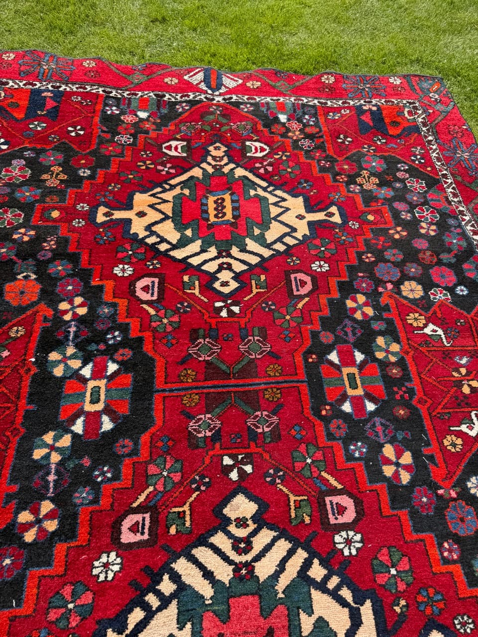 Rug Hamadan, multicolor wool, Iran, 1990s. - 167894