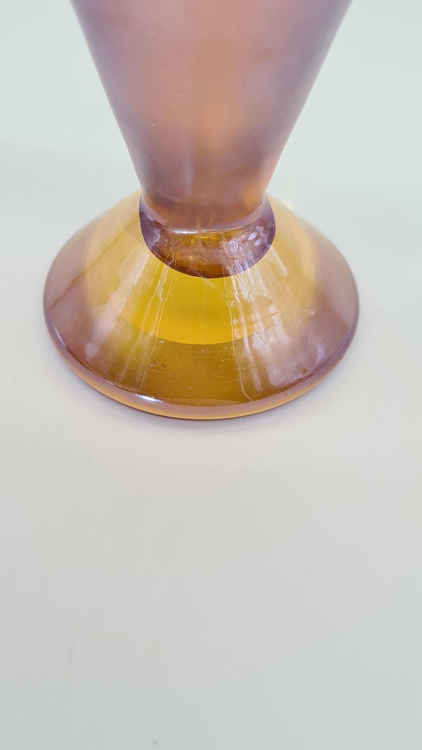 Vase Myra, multicolor iridescent glass, WMF, Germany, 1920s. - 167933