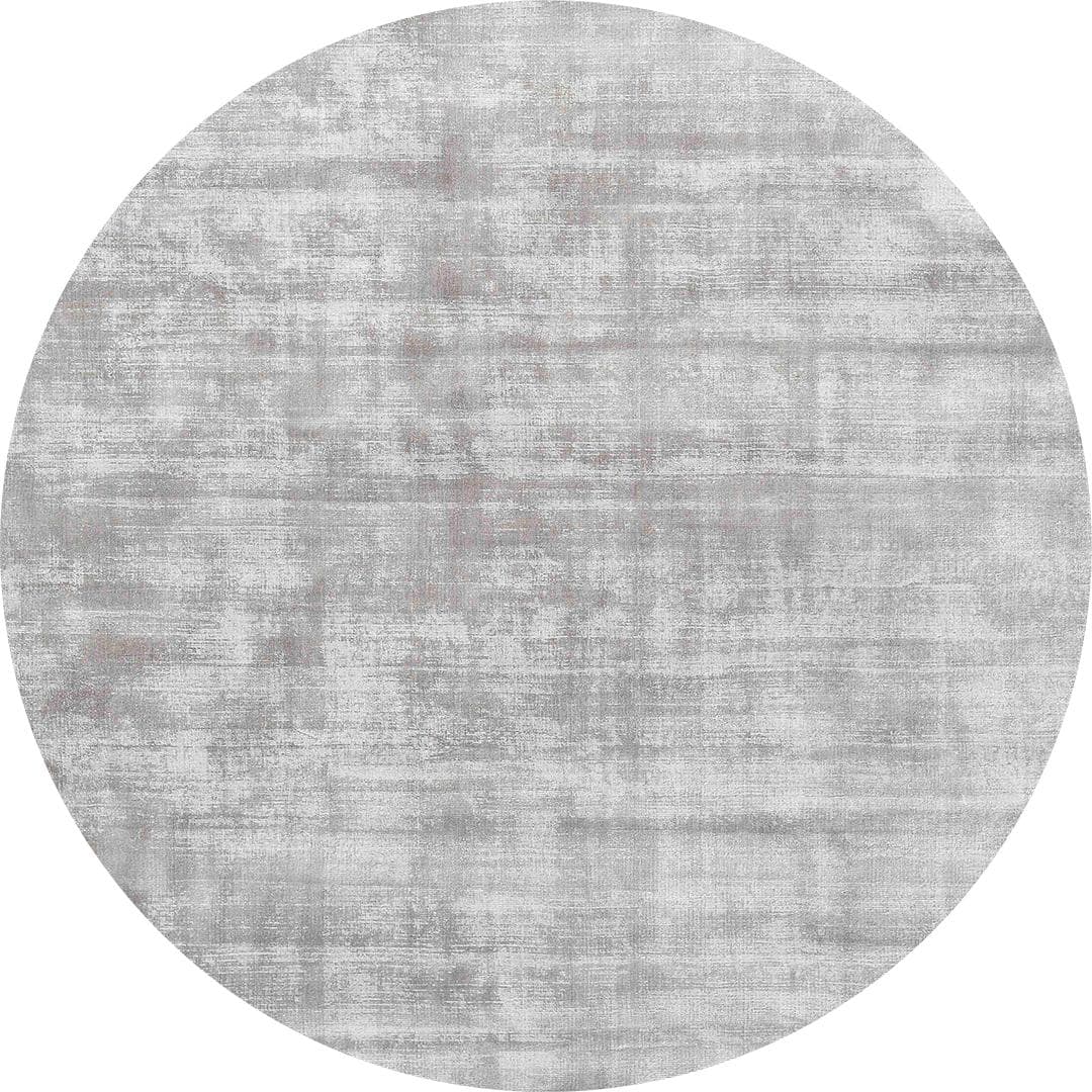 Round Rug Desert Grey Round, grey, tencel, 200x200 cm, Carpets & More