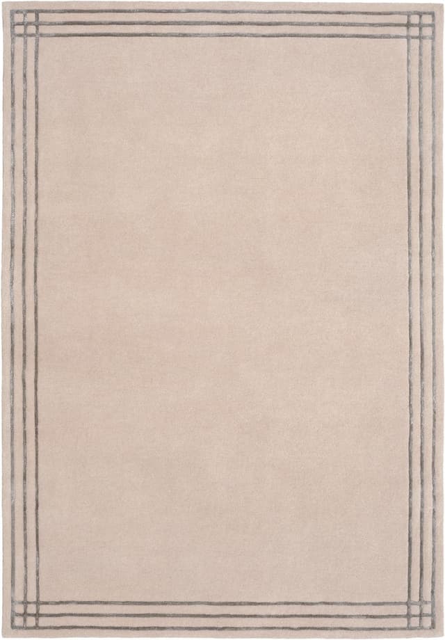 Rug Linea Beige Light Brown 240x340 cm beige, wool, viscose, Carpets & More - DIMENSION