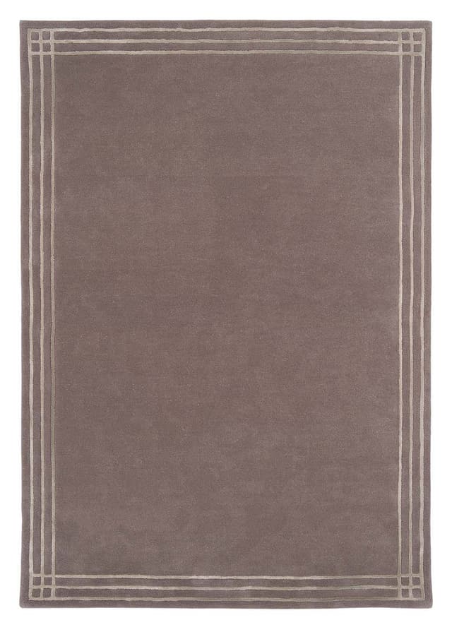 Rug Linea Grey Cream 300x400 cm grey, cream, wool, viscose, Carpets & More - DIMENSION