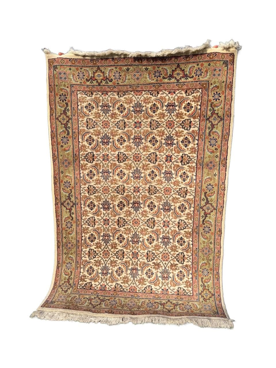 Dywan Indo Herati, beżowy, wełna, Indie - 169339