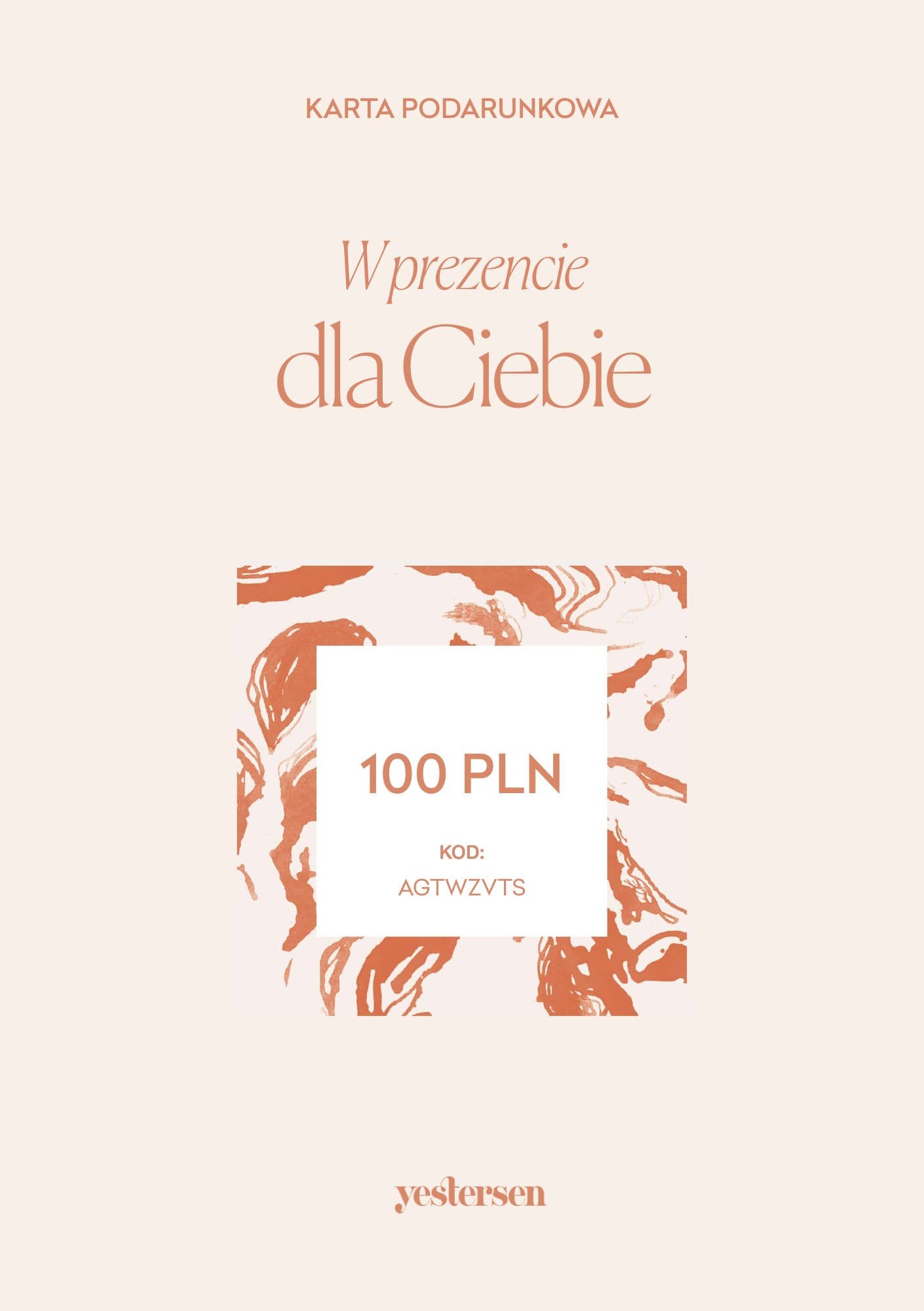 Karta podarunkowa 100 PLN