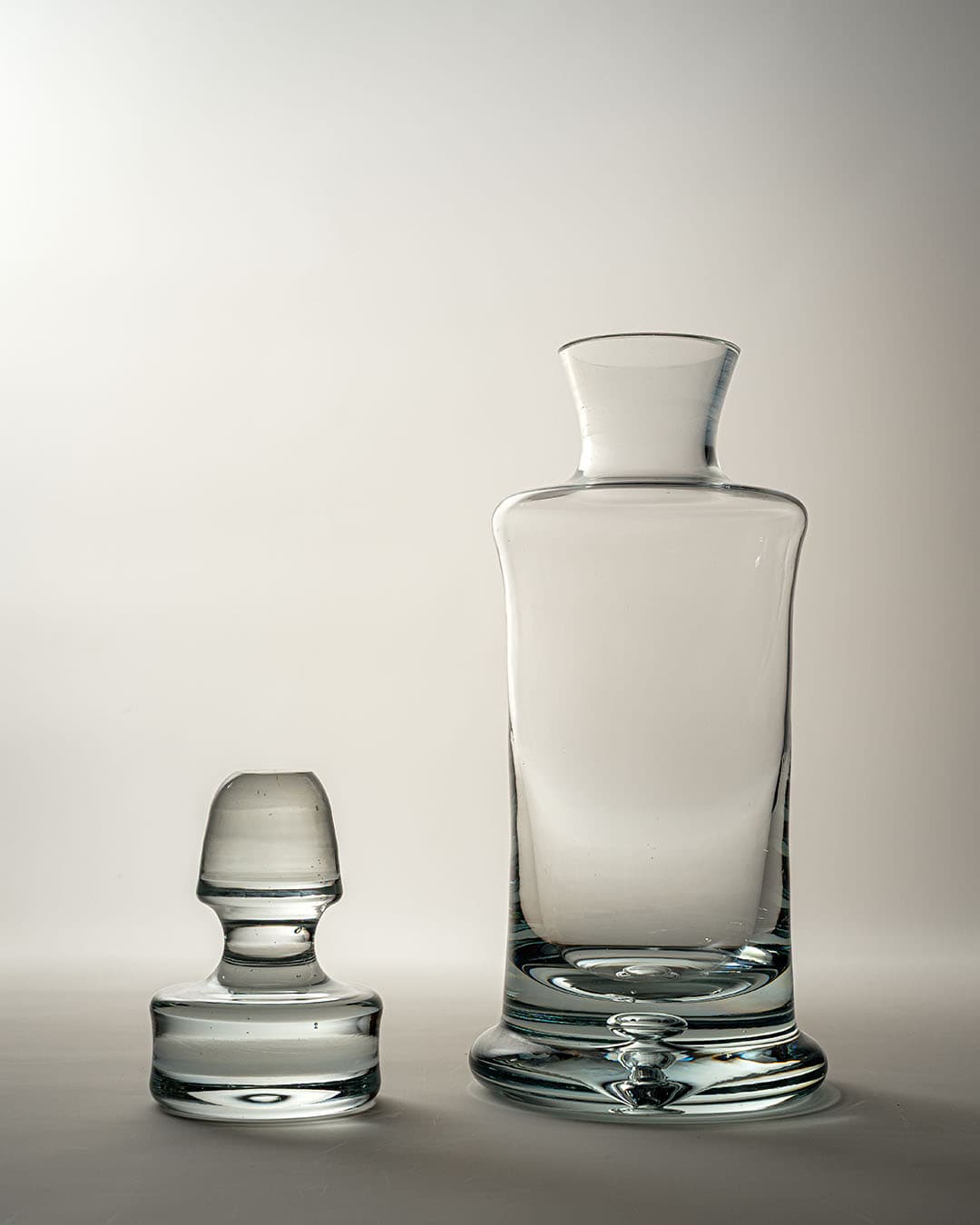 Karafka, transparent, szkło, Polska, lata 90. - 168403