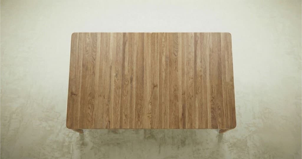 Stół rozkładany Bassotto 160-260x80 cm lite drewno dębowe - 169091