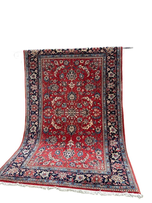 Dywan Kashan, czerwony, wełna, Iran - WYMIARY