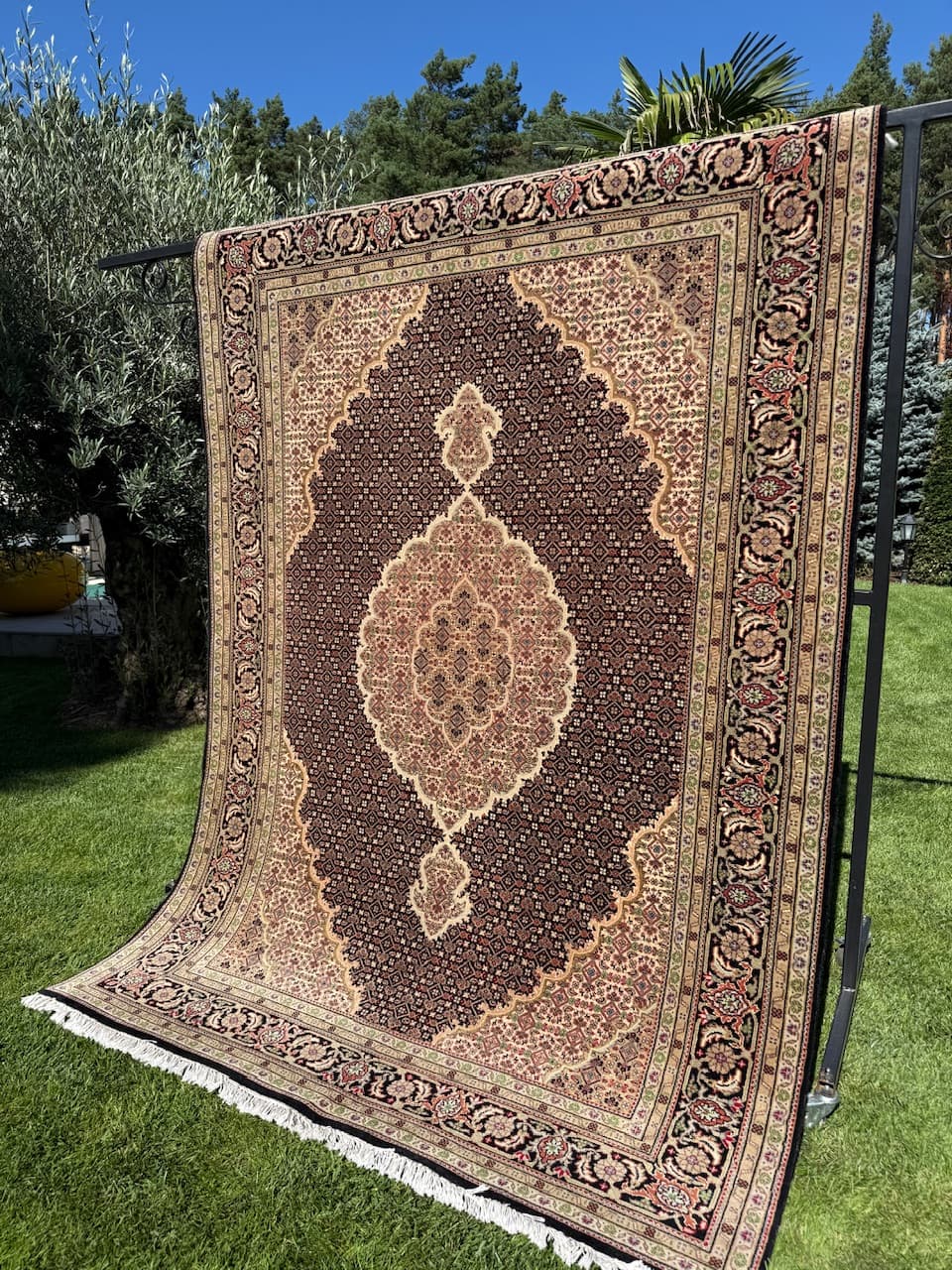 Dywan Persian Indo Tabriz, 250x175 cm, multikolor, wełna z jedwabiem, Indie - 168558