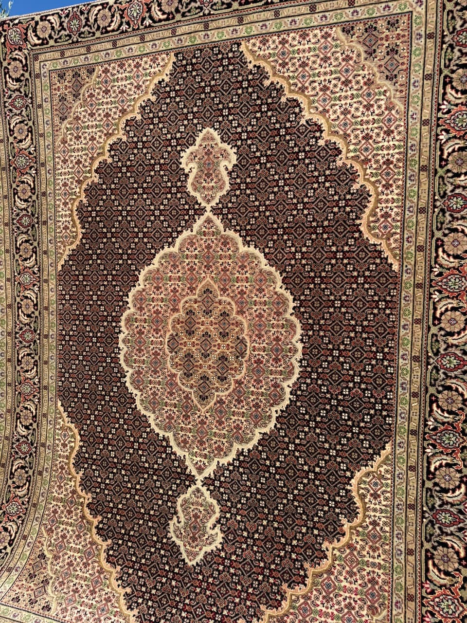 Dywan Persian Indo Tabriz, 250x175 cm, multikolor, wełna z jedwabiem, Indie - 168563
