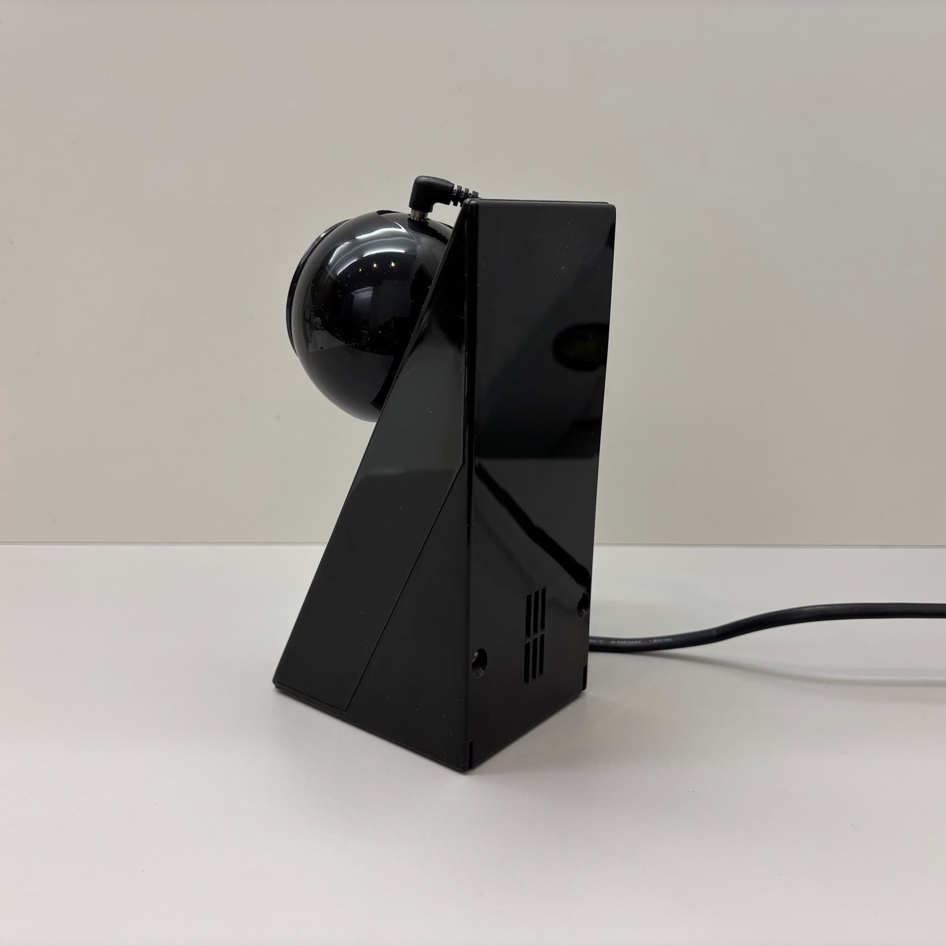 Bedside lamp, Space Age, black plastic, Brilliant Leuchten, Germany, 1980s. - 168589