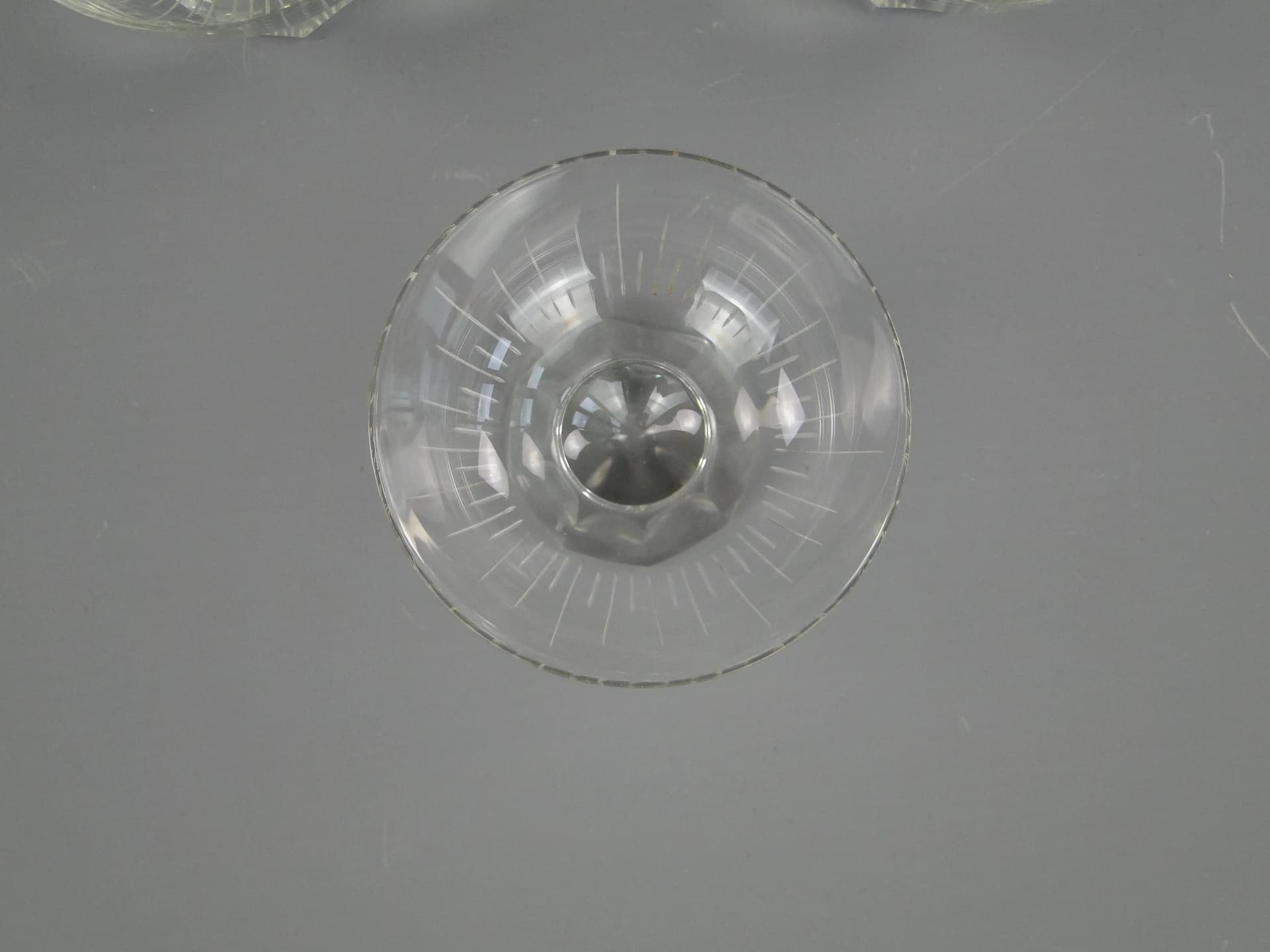 Set of liqueur glasses, transparent crystal, Germany, 1950s. - 10982