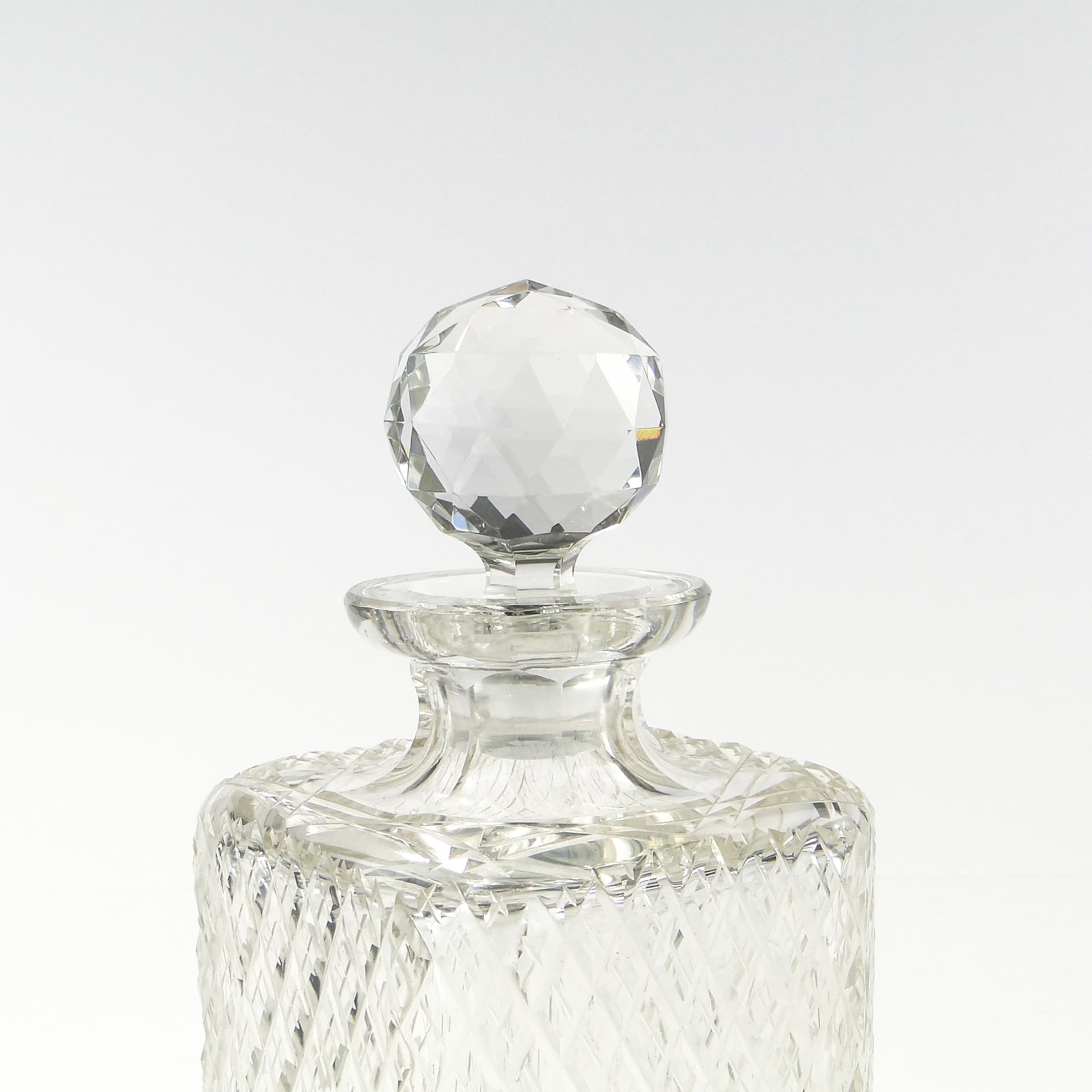Karafka na whisky, kryształ transparentny, huta Józefina, Polska, lata 30. - 168681