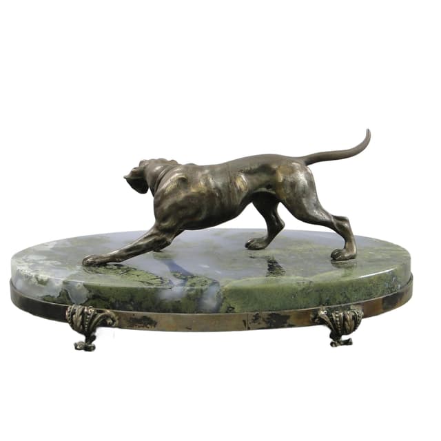 Pointer dog figure, silver, Russian Federation, early 20th c. - DIMENSION