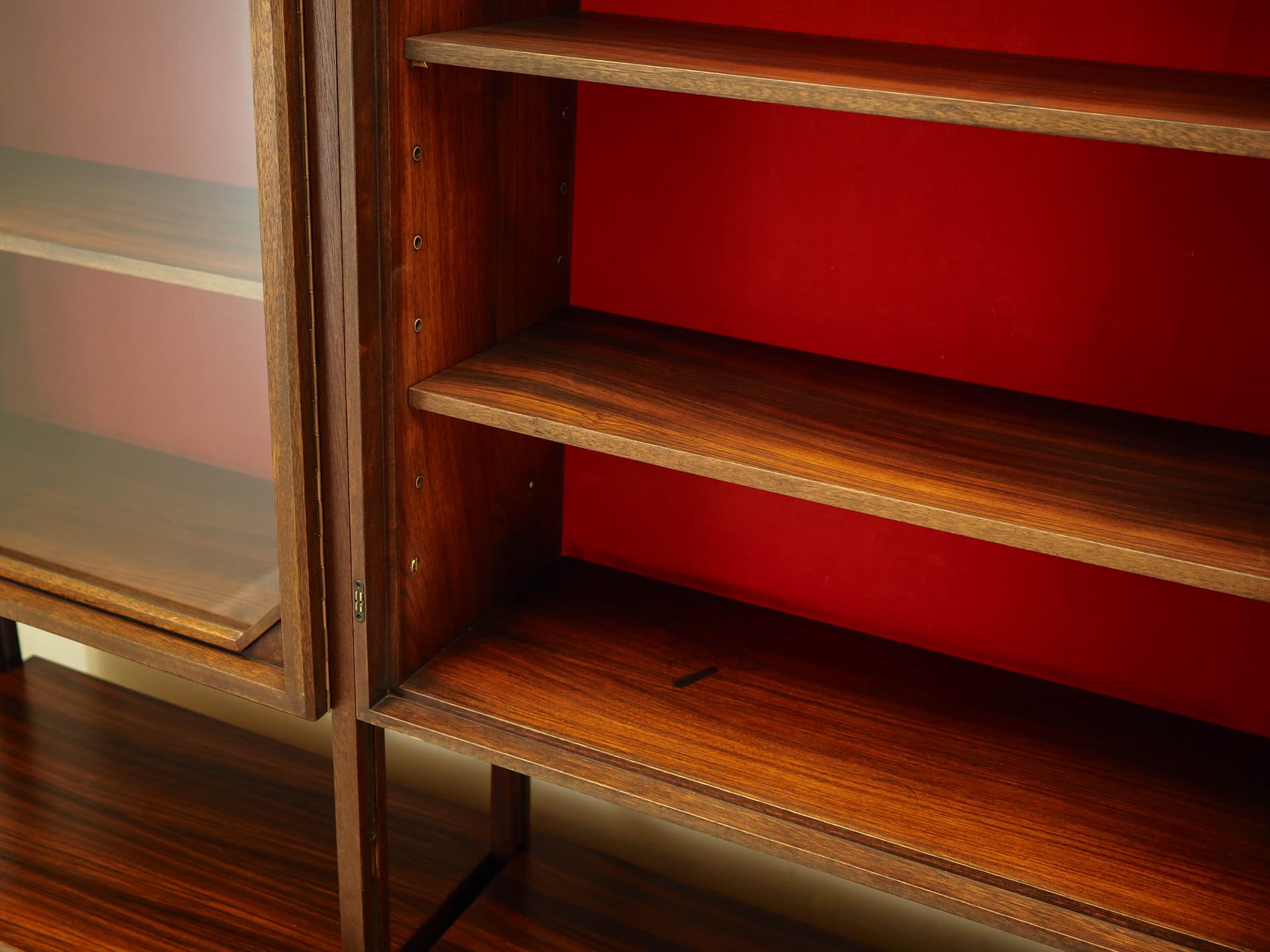 Regał systemowy, palisander brąz ciemny, Włochy, lata 60. - 168763