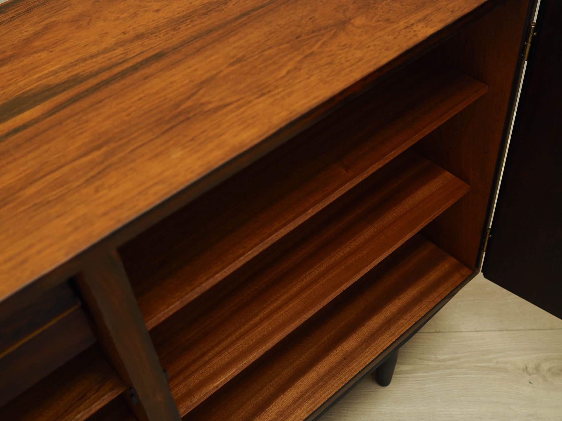 Szafka, palisander brązowy, drewno czarne, Omann Jun, Dania, lata 70. - 168793