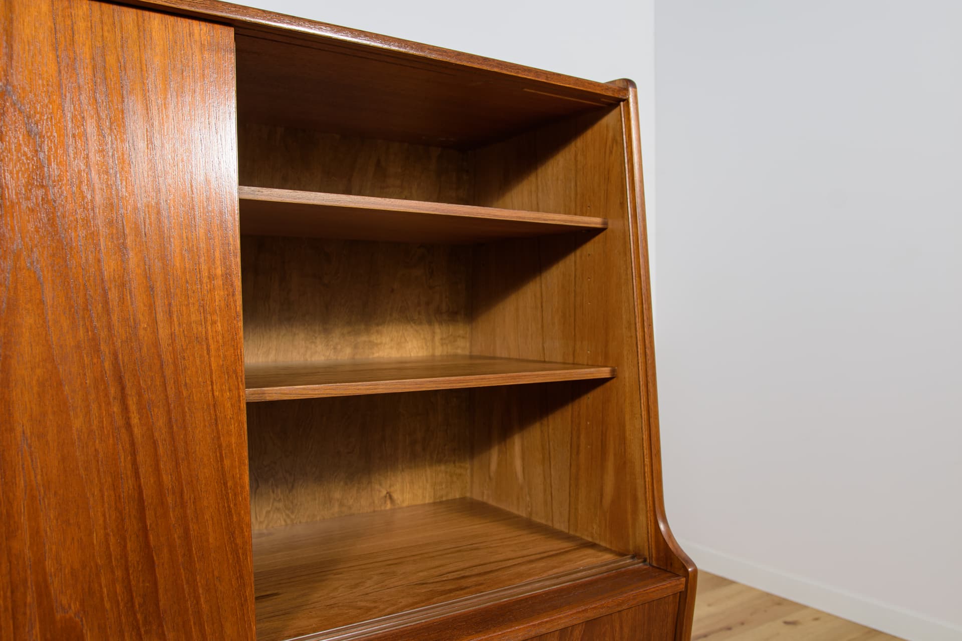 Highboard sideboard, brown teak, Farso Mobelfabrik, Denmark, 1960s. - 168807