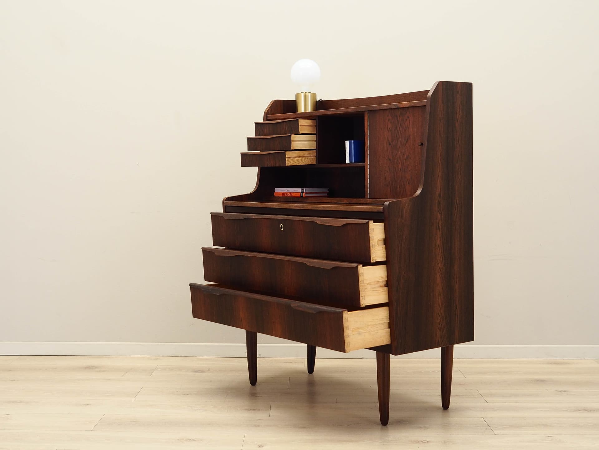 Sekretarzyk, palisander brązowy, Dania, lata 70. - 168860