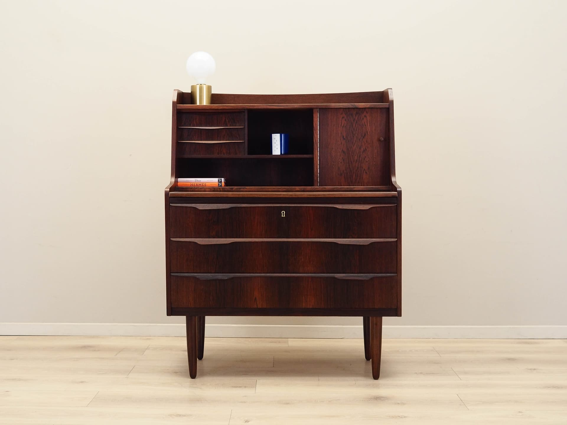 Sekretarzyk, palisander brązowy, Dania, lata 70. - 168858