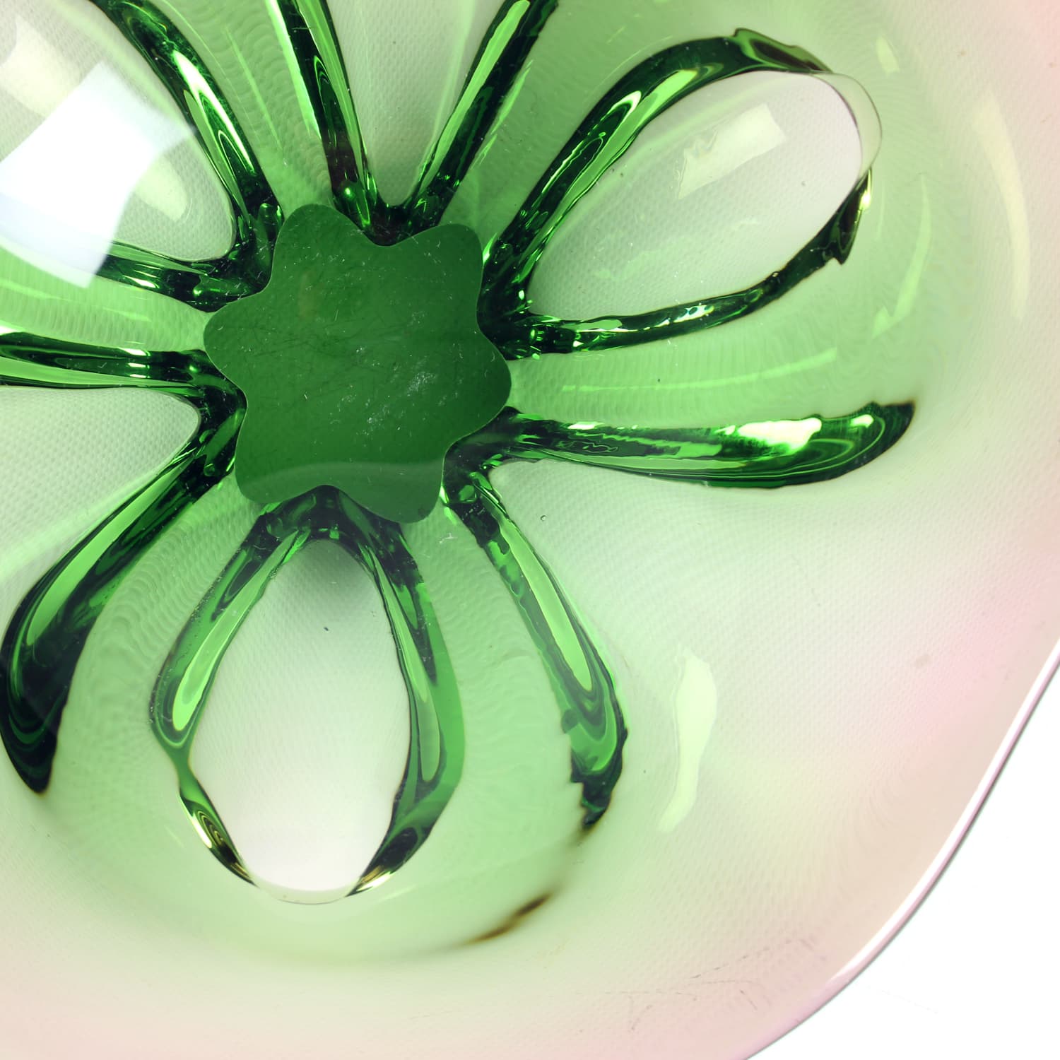 Art glass bowl, multicolor glass, by F. Zemek, Czechoslovakia, 1960s. - 168928