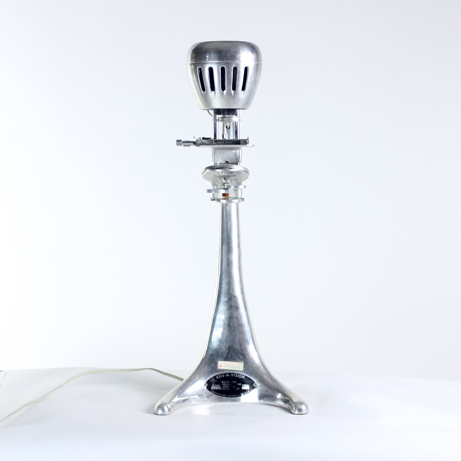 Mikroprojektor Ken-A-Vision, srebrny, aluminium, Wielka Brytania, lata 50. - 168939